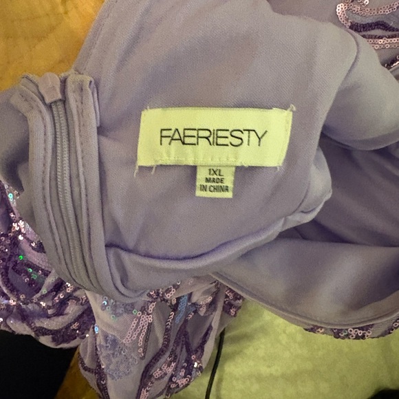 Lavender Sequin Prom Dress - Picture 7 of 7